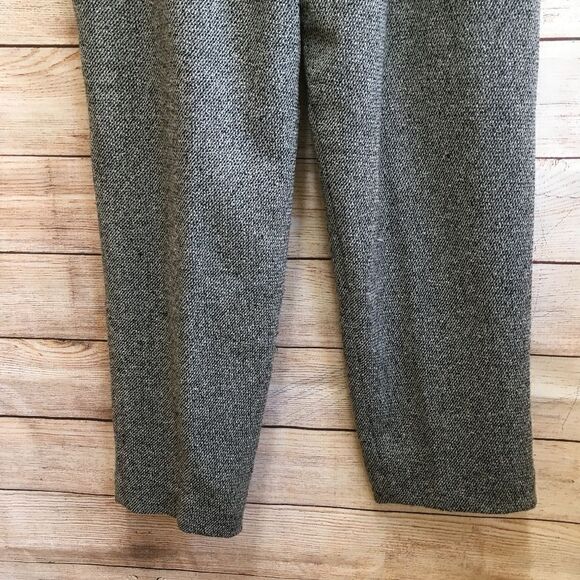 VINTAGE HERBERT GROSSMAN PANTSUIT IN BLACK AND WHITE TWEED - Picture 12 of 14